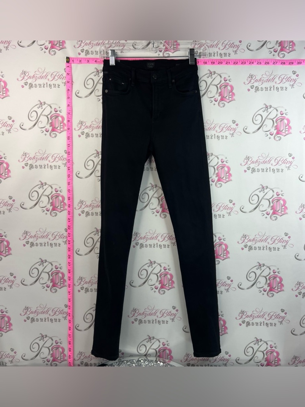 Citizens Of Humanity pants jeans stretchy dark Black Skinny Jeans